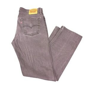 Levis 514 Straight Fit Jeans Mens 36x34 (35x33)Faded Black Denim Pants